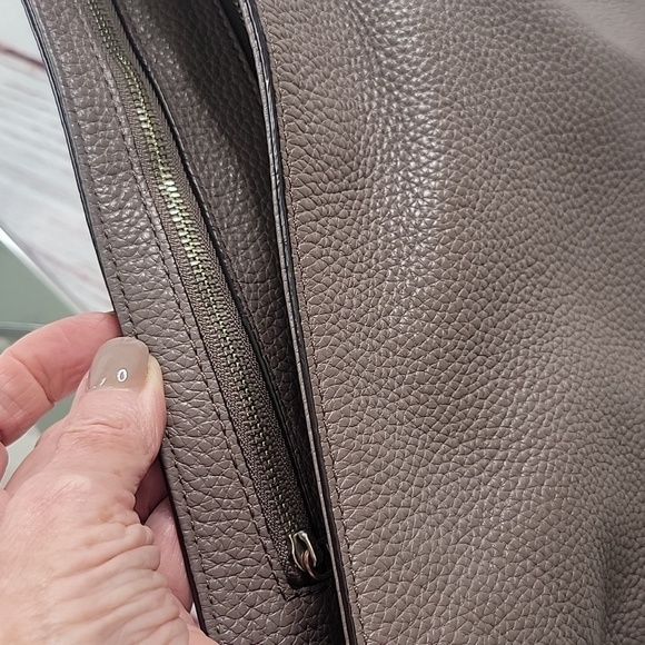 MICHAEL Michael Kors Taupe Leather Hobo Bag - Picture 10 of 13